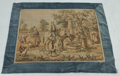 Vintage french velvet rustic - velvet,
