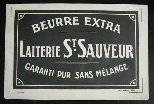 Butter label extra - label, dairy