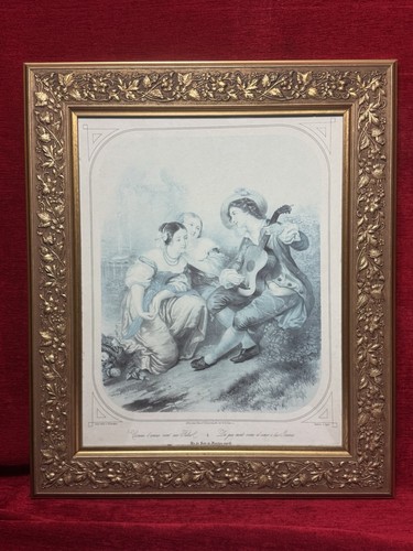 French romantic mezzotint - french,