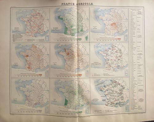 Map france agricultural - map, agricultural"