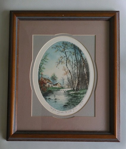 Framed etching the - etching,