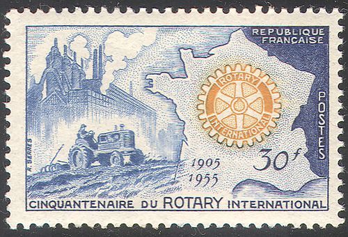 France 1955 rotary - 1955,