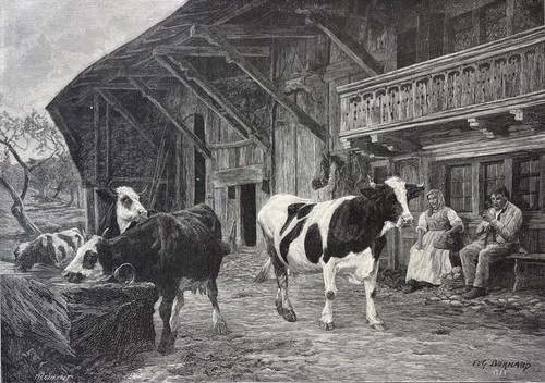 Eugène burnand swiss farm - eugène,