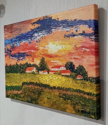 Dordogne sunset print - dordogne,
