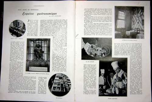 Original old vintage print - old,